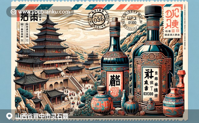 山西文化元素巧妙融合：王家大院、傳統(tǒng)醋瓶與云岡石窟，呈現(xiàn)郵政編碼031300的文化底蘊(yùn)